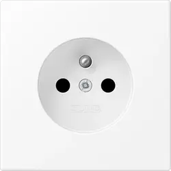 JUNG wandcontactdoos penaarde Safety+ LS990 sneeuwwit mat (LS 1520 FKI WWM)