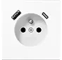 wandcontactdoos penaarde Safety+ met USB type A en C LS990 alpine wit (LS 1520 F-15 CA WW)