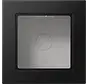 opbouwbak 1-voudig A550 grafietzwart mat (A 5581 BF A SWM)