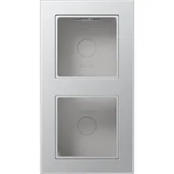 JUNG opbouwbak 2-voudig A550 aluminium (A 5582 BF A AL)