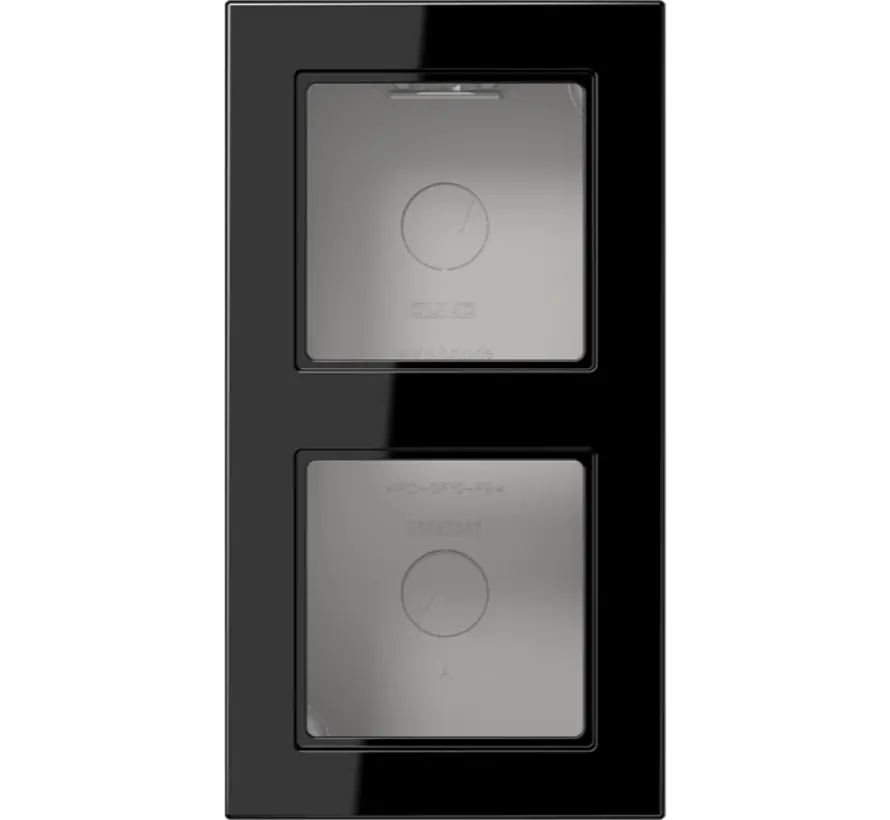 opbouwbak 2-voudig A550 zwart glans (A 5582 BF A SW)