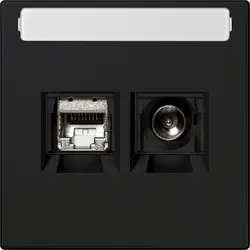 JUNG Smart-TV-aansluitdoos LS990 grafietzwart mat (MMD LS 4521 SWM)