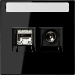 JUNG Smart-TV-aansluitdoos LS990 zwart glans (MMD LS 4521 SW)