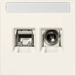 JUNG Smart-TV-aansluitdoos LS990 creme (MMD LS 4521)