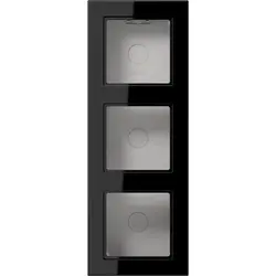 JUNG opbouwbak 3-voudig A550 zwart glans (A 5583 BF A SW)