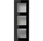 opbouwbak 3-voudig A550 zwart glans (A 5583 BF A SW)