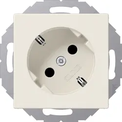 JUNG wandcontactdoos randaarde 45gr. A-range creme (A 520-45 N)