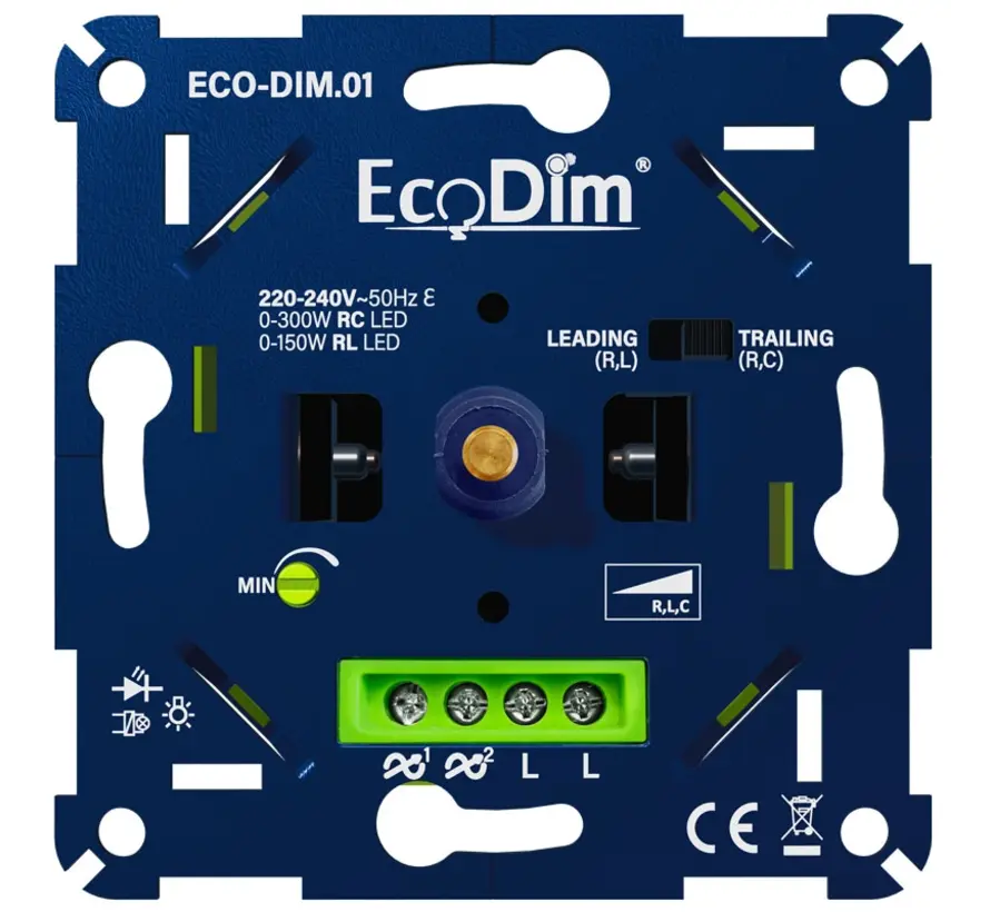 universele LED dimmer 0 - 300 Watt RLC (ECO-DIM.01)