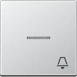 JUNG schakelwip met belsymbool controlevenster A-range aluminium (A 590 KO5 K AL)