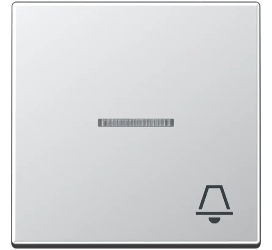 schakelwip met belsymbool controlevenster A-range aluminium (A 590 KO5 K AL)