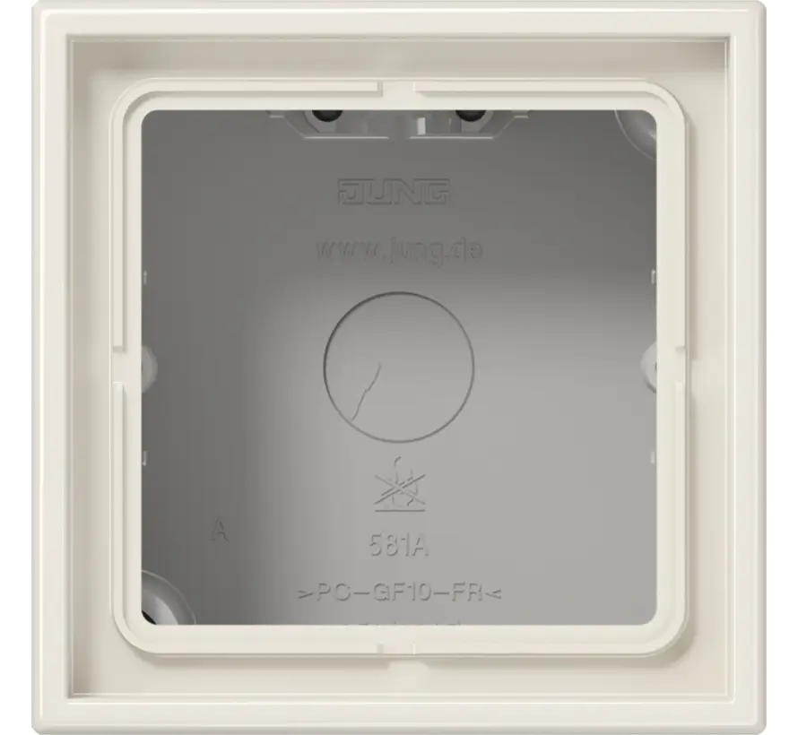 opbouwbak 1-voudig LS990 creme (LS 581 A W)