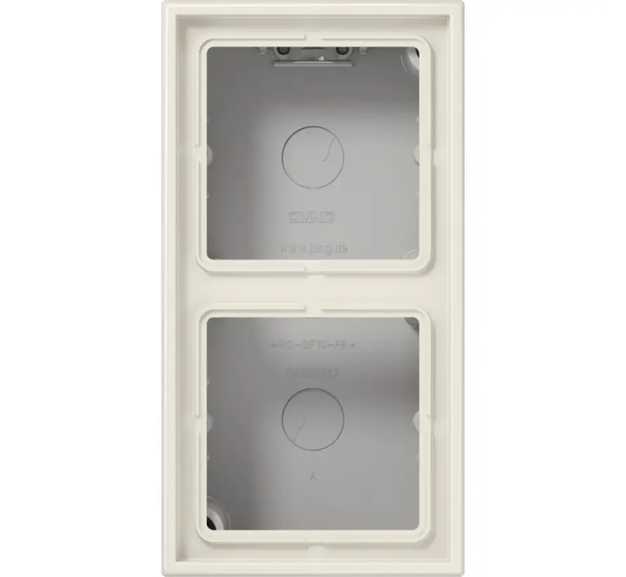 opbouwbak 2-voudig LS990 creme (LS 582 A W)