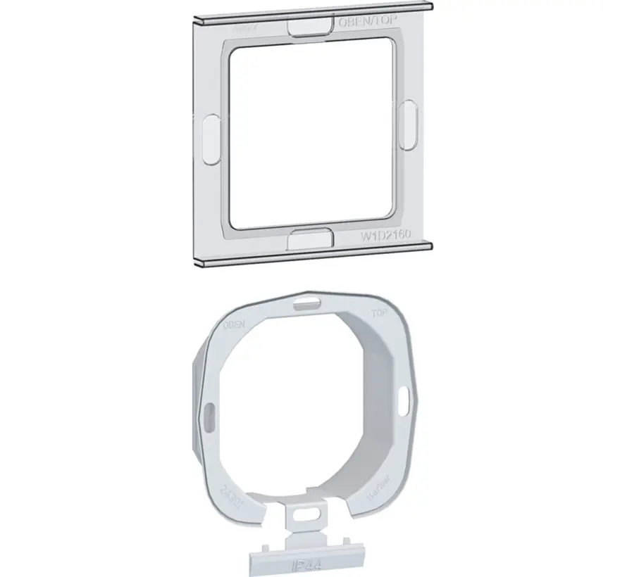 transparante afdichtingsset voor wandcontactdozen/centraaldelen serie A1/A8/C1/C8 (WAA1101)