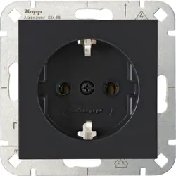 Kopp wandcontactdoos randaarde HK07 Athenis antraciet (949315006)