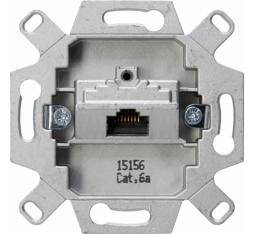 RJ45 data wandcontactdoos 1-voudig inbouw CAT6 (114401007)