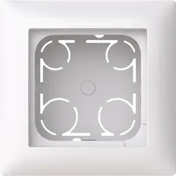 Busch-Jaeger opbouwbak 1-voudig inclusief afdekraam Balance SI wit glans (1711-914)