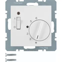 Berker kamerthermostaat 24V verbreekcontact S1/B3/B7 wit mat (20311909)