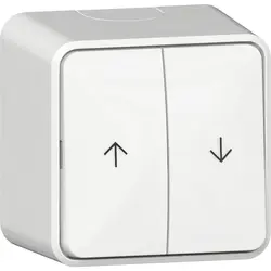 Gira jaloezieschakelaar opbouw met interne montageplaat opbouw wit (315913)
