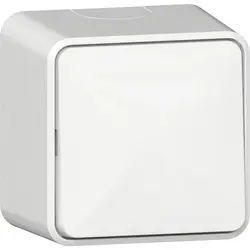 Gira wisselschakelaar met interne montageplaat opbouw wit (310613)