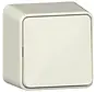 wisselschakelaar met interne montageplaat opbouw creme (310612)