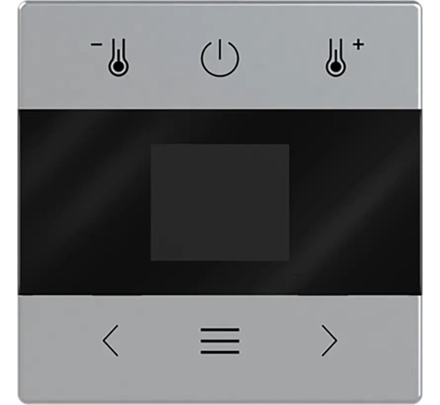centraalplaat voor kamerthermostaat met display en Bluetooth Future Linear aluzilver (1794 MDRT-83)