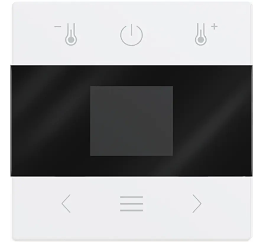 centraalplaat voor kamerthermostaat met display en Bluetooth Future Linear studiowit glans (1794 MDRT-84)