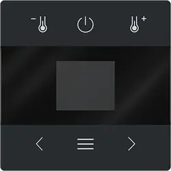 Busch-Jaeger centraalplaat voor kamerthermostaat met display en Bluetooth Future Linear zwart mat (1794 MDRT-885)