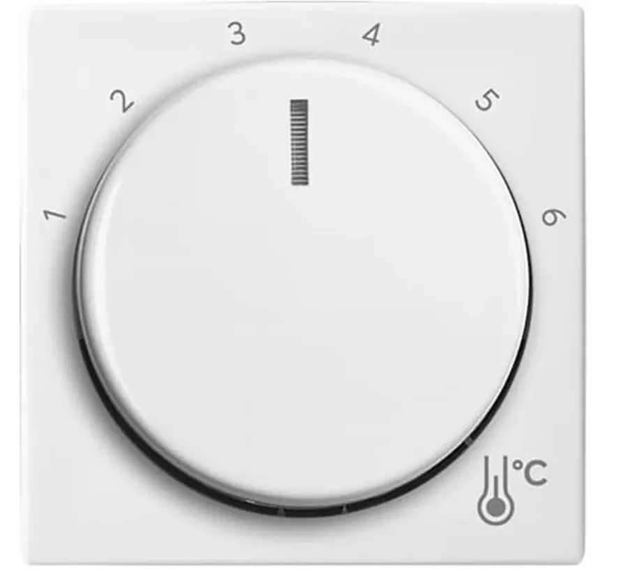 draaiknop voor kamerthermostaat 1094/1097U Balance SI wit glans (1794 R-914)