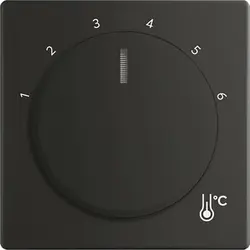 Busch-Jaeger draaiknop voor kamerthermostaat 1094/1097U Future Linear zwart mat (1794 R-885)