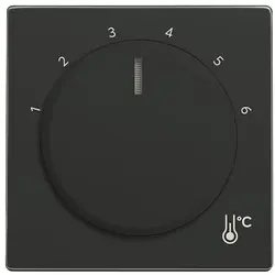 Busch-Jaeger draaiknop voor kamerthermostaat 1094/1097U Future Linear antraciet glans (1794 R-81)