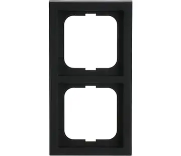 Busch-Jaeger afdekraam 2-voudig Future Linear zwart mat (1722-885K)