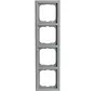 afdekraam 4-voudig Future Linear aluzilver (1724-183K)