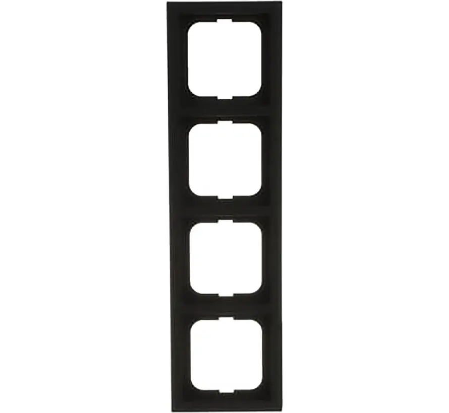afdekraam 4-voudig Future Linear zwart mat (1724-885K)
