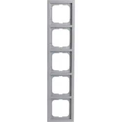 Busch-Jaeger afdekraam 5-voudig Future Linear aluzilver (1725-183K)