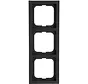 afdekraam 3-voudig Future Linear zwart mat (1723-885K)