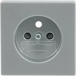 Busch-Jaeger centraalplaat voor wandcontactdoos met penaarde Future Linear aluzilver mat (2399 UCKS-83)