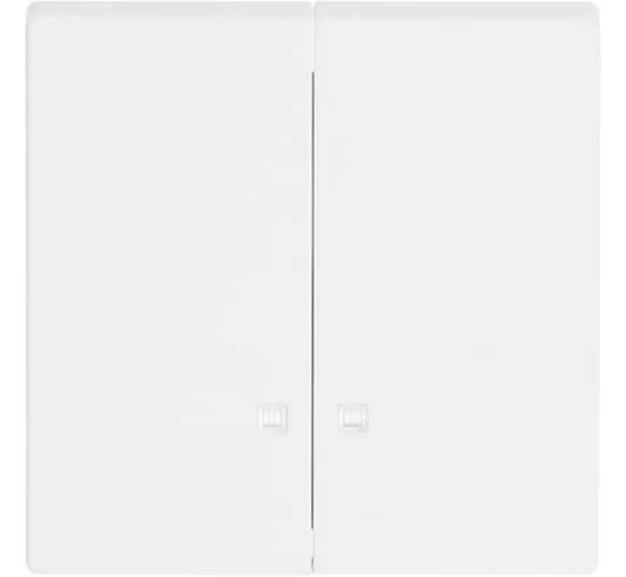 schakelwip 2-voudig met controlevenster Future Linear studiowit mat (1785 K-884)