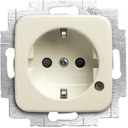Busch-Jaeger wandcontactdoos randaarde Safety+ met LED-controleverlichting Standaard SI (20 EUCBL-212)
