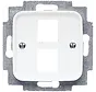 centraalplaat + draagring 2x modular jack Reflex SI (2561-02-214)
