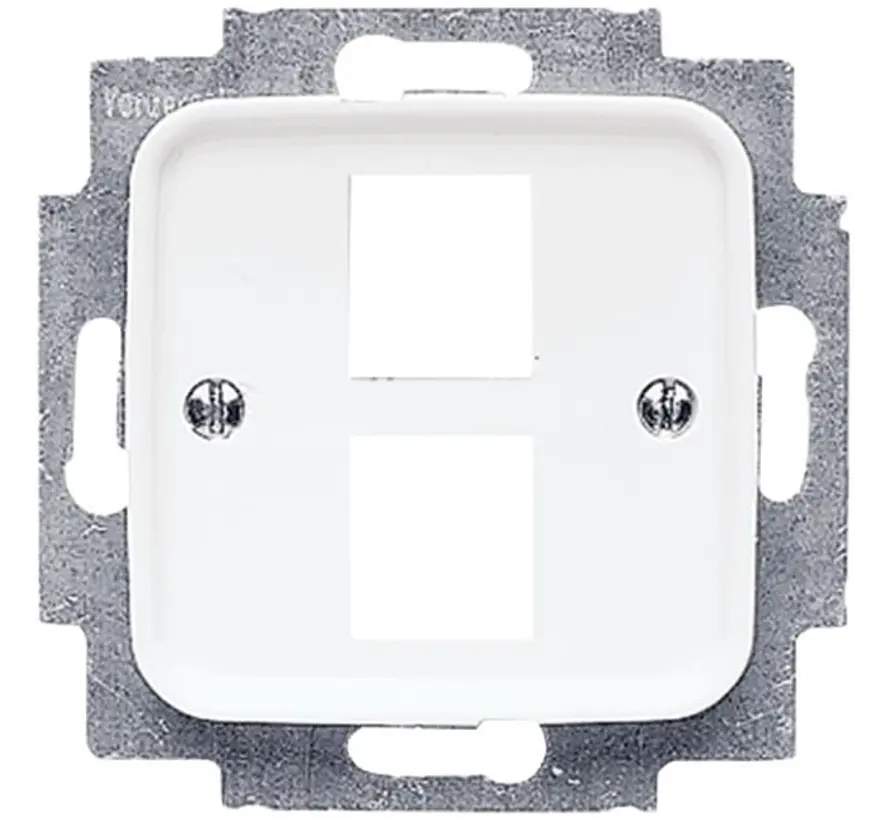 centraalplaat + draagring 2x modular jack Reflex SI (2561-02-214)