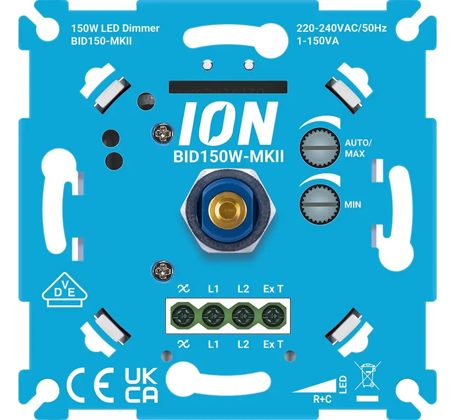 universele LED-dimmer 0,3-150 watt RC (90.100.010)