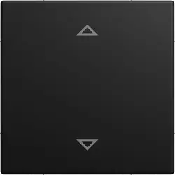 Busch-Jaeger knop met pijlsymbolen tbv elektronische jaloezieschakelaar Balance SI zwart mat (6430-915-102)