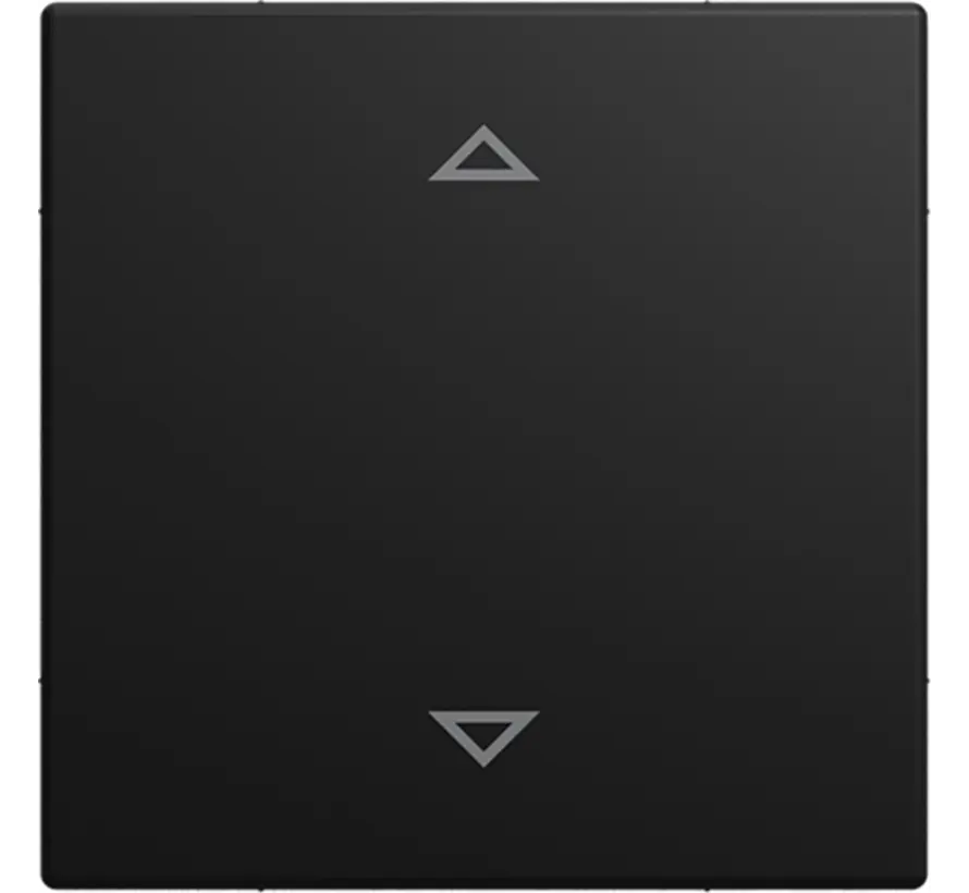 knop met pijlsymbolen tbv elektronische jaloezieschakelaar Balance SI zwart mat (6430-915-102)