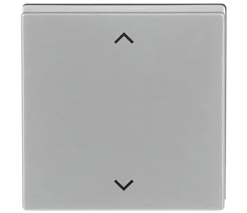 Busch-Jaeger knop met pijlsymbolen tbv elektronische jaloezieschakelaar Future Linear aluzilver (6430-83-102)
