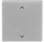knop met pijlsymbolen tbv elektronische jaloezieschakelaar Future Linear aluzilver (6430-83-102)