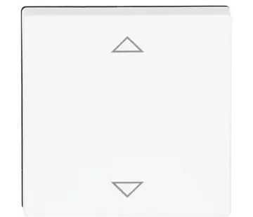 Busch-Jaeger knop met pijlsymbolen tbv elektronische jaloezieschakelaar Future Linear studiowit mat (6430-884-102)
