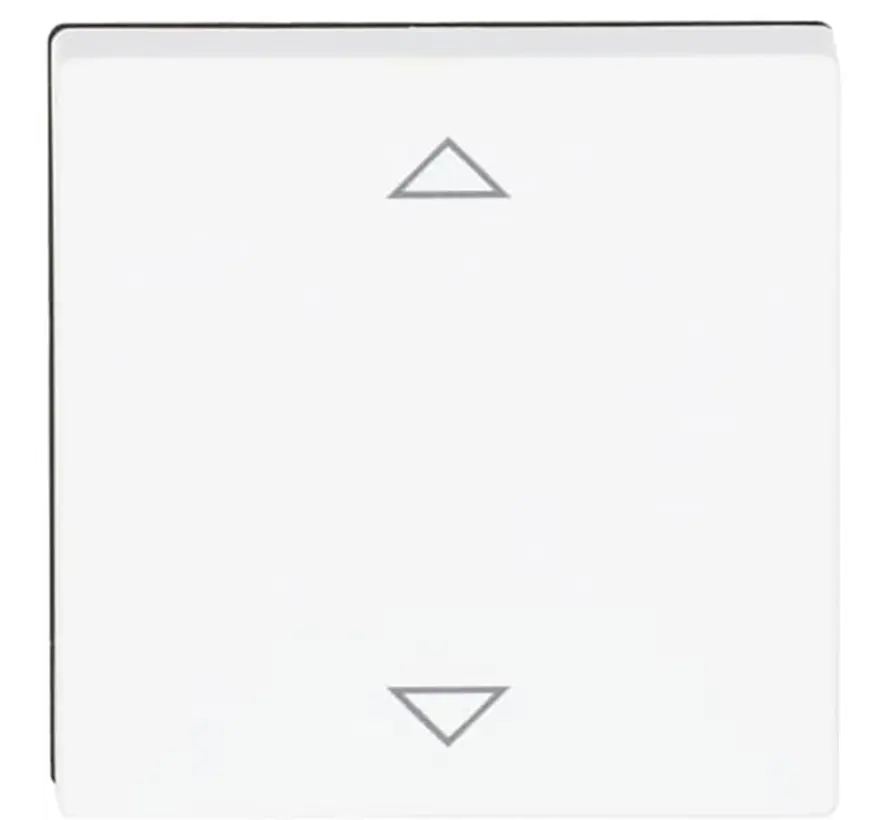 knop met pijlsymbolen tbv elektronische jaloezieschakelaar Future Linear studiowit mat (6430-884-102)