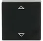 knop met pijlsymbolen tbv elektronische jaloezieschakelaar Future Linear zwart mat (6430-885-102)