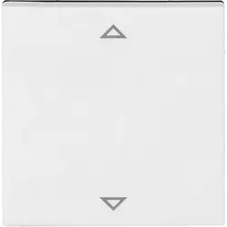 Busch-Jaeger knop met pijlsymbolen tbv elektronische jaloezieschakelaar Balance SI wit glans (6430-914-102)