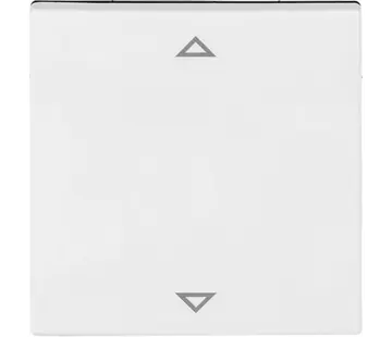 Busch-Jaeger knop met pijlsymbolen tbv elektronische jaloezieschakelaar Balance SI wit glans (6430-914-102)